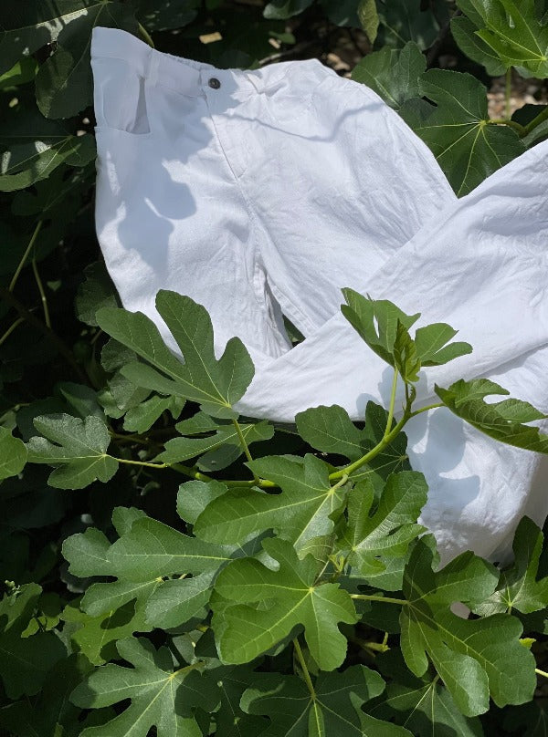 Farm to Table Unisex Pants, White