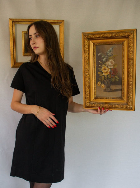 Fylde Rollneck, Rib Knit Black