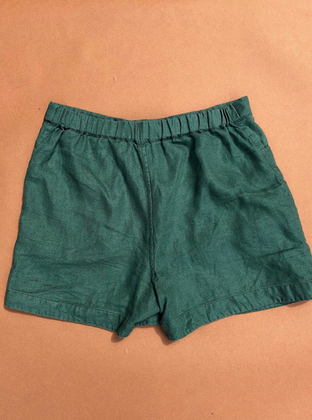 Farm to Table Shorts, chard, back, flat view