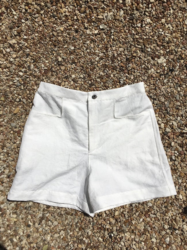 Farm to Table Unisex Shorts, White