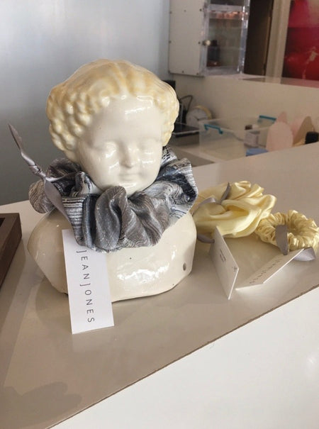 Large Silk Scrunchie, Bisque