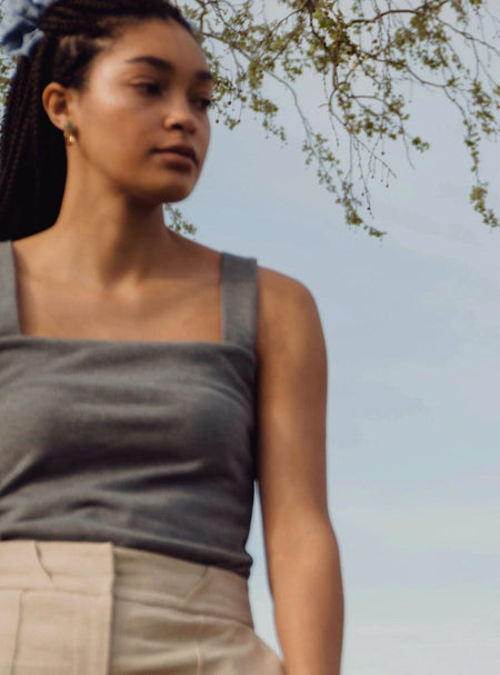 Fylde Rollneck, Rib Knit Black