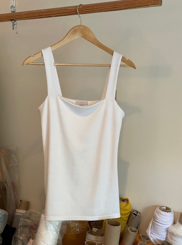 Square neck spaghetti strap hotsell tank top