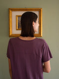 Samantha Dress, Amethyst French Terry, back view