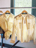 Juliette Shirt, Yellow Stripe
