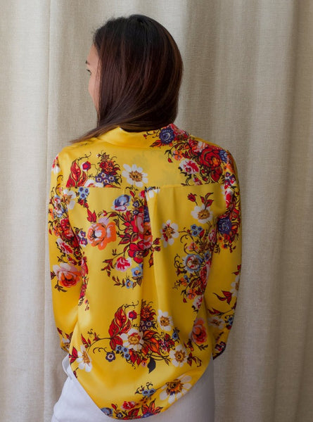 Marie Blouse in Jolie Print, back view