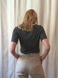 Robin Top, back view, with the Mae Pant in natural