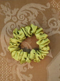 Small Silk Scrunchie, Chartreuse