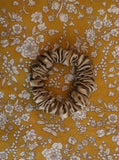Small Silk Scrunchie, Bisque